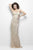 Primavera - 9989 Sweetheart Neck Beaded Evening Gown in Neutral