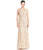 Aidan Mattox - Open Back Sequined Mesh Dress
 54467330 in Gold