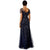 Adrianna Papell - 91918840 Beaded Illusion V-neck Sheath Dress in Blue
