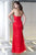 Alyce Paris - Strapless Sweetheart Long Prom Dress with Brooch Accent 35709 In Red