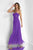 Alexia Designs - 4100 Strapless Empire Waist Chiffon Gown In Purple