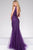 Jovani - Tulle Mermaid Open Back Dress JVN22495