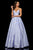 Sherri Hill - 52953 Deep V-neck A-line Dress With Train In Purple