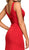Plunging V-neck Sheath Dress