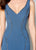 Montage by Mon Cheri - 219988 Embellished Plunging V-neck Mermaid Gown In Blue