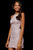 Sherri Hill - 52357 Glitter Fabric Halter Neck Short Fitted Dress In Pink