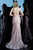 Jovani - 68445 Sleeveless V Back Lace Plunging Neckline Evening Dress  In Pink