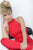 Jovani - 1081 Sleeveless High Halter Fitted Jumpsuit In Red