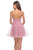 La Femme - 28156 Scoop Neck Tulle A-line Dress In Pink