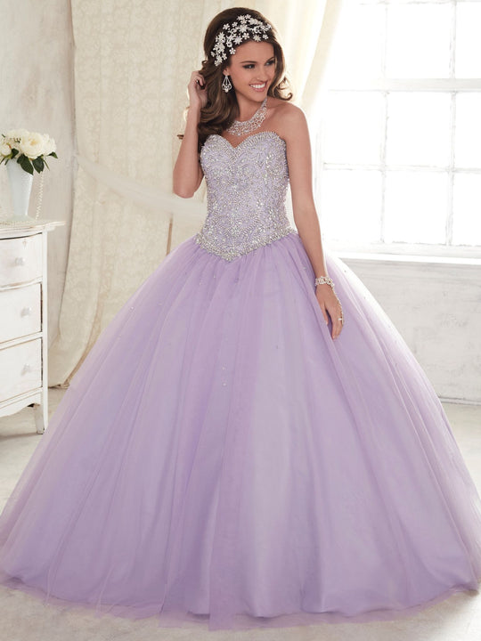 Fiesta Gowns - 56276 Strapless Beaded Sweetheart Tulle Ballgown