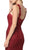Nox Anabel - R216 Allover Lace Sleeveless Mermaid Dress In Red