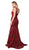 Nox Anabel - R216 Allover Lace Sleeveless Mermaid Dress In Red
