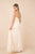 Nox Anabel - R275P Plunging V-neck A-line Dress With Slit In Gold