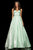 Sherri Hill - 52956 Long Glitter Knit A Line Dress In Green
