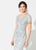 Ivonne D for Mon Cheri - 219D78 Embellished V-neck Trumpet Gown In Silver and Multi-Color