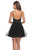 La Femme - 28156 Scoop Neck Tulle A-line Dress In Black