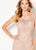 Cameron Blake - 219680W Illusion Scoop Fitted Evening Dress In Pink