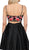 Poly USA - 8266 Two Piece Multi-Colored Embroidered A-line Dress