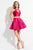 Rachel Allan Short - 4391 Two Piece Choker Style Mikado Short Dress in Pink