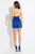 Rachel Allan Short - 4396 Haltered Choker Jersey Romper  in Blue