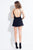 Rachel Allan Short - 4402 Sweetheart Lace Romper in Black