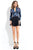 Rachel Allan Short - 4416 Long Sleeve Stretch Satin Flare Romper  in Black