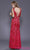 Shail K - 12139 Sleeveless Sequin Embellished Evening Dress In Red