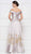 Rina Di Montella - RD2640 Embroidered Off-Shoulder Mikado Ballgown In White and Multi-Color