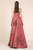 Saiid Kobeisy - 3590 Sleeveless High Neck Dress With Overskirt In Pink
