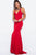 JVN53349 Embellished Halter Fitted Gown