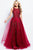 JVN59046 Embellished Sleeveless Tulle Gown