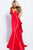 JVN53186 Ruffled V-neck Mermaid Dress