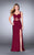 La Femme - Sensational Beaded Sweetheart Jersey Dress 24048 in Red