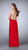 La Femme - Pretty Sleeveless Sweetheart Jersey Dress 23988 in Red