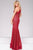 Long Fitted Sleeveless Lace Prom Dress 25100