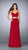 La Femme - Sultry Sleeveless Sweetheart Jersey Dress 23986 in Red