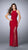 La Femme - Sexy Sleeveless High Neck Jersey Dress 23956 in Red