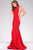 Open Back Long Jersey Dress 47100