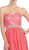 Strapless Sequined Lace Bodice A-Line Gown