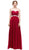 Eureka Fashion - Strapless Sequined Lace Bodice A-Line Gown