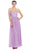Strapless Sequined Lace Bodice A-Line Gown