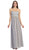 Strapless Sequined Lace Bodice A-Line Gown