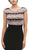 Lace Cap Sleeve Bateau Jersey Sheath Evening Dress