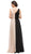 Eureka Fashion - V-neck Chiffon Pleated A-line Dress