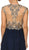 Eureka Fashion - Cap Sleeve Illusion Beaded Lace A-Line Evening Gown