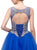 Eureka Fashion - Gilded Bateau Neck Mesh Ball Gown