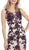 Illusion Bateau Floral Embroidered Trumpet Dress