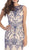 Eureka Fashion - Bateau Neck Embellished Mermaid Evening Gown
