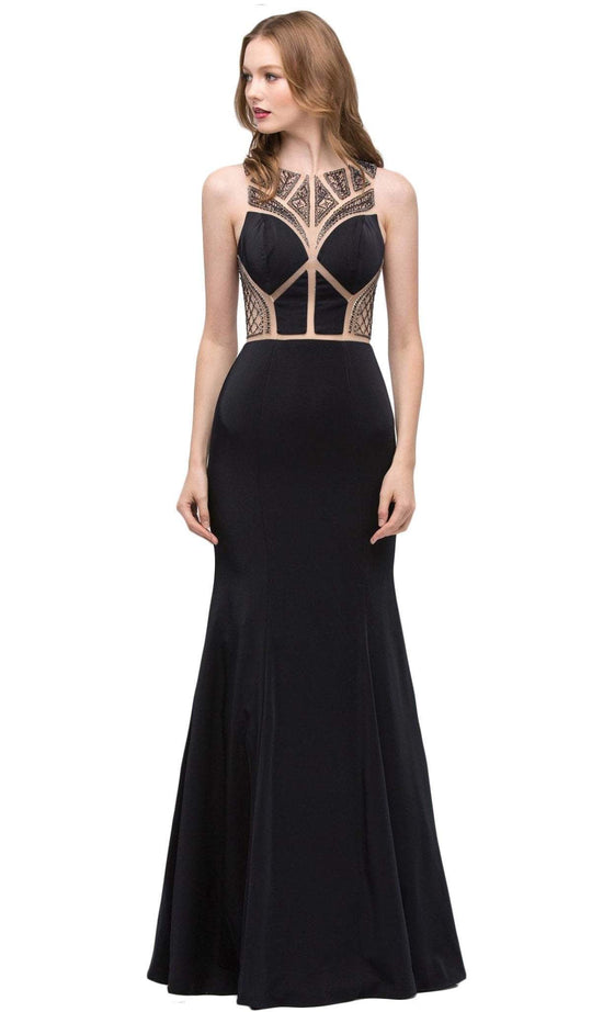 Fitted Stretch Satin Mermaid Evening Dress