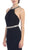 Jeweled Halter Jersey Sheath Evening Dress